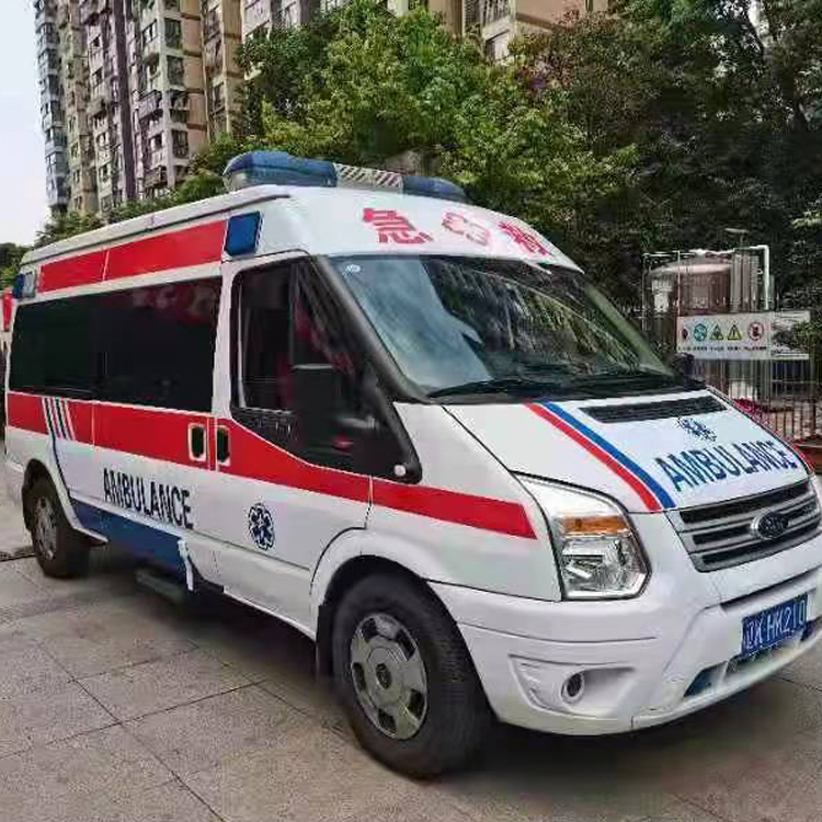 海西长途救护车护送病人返乡